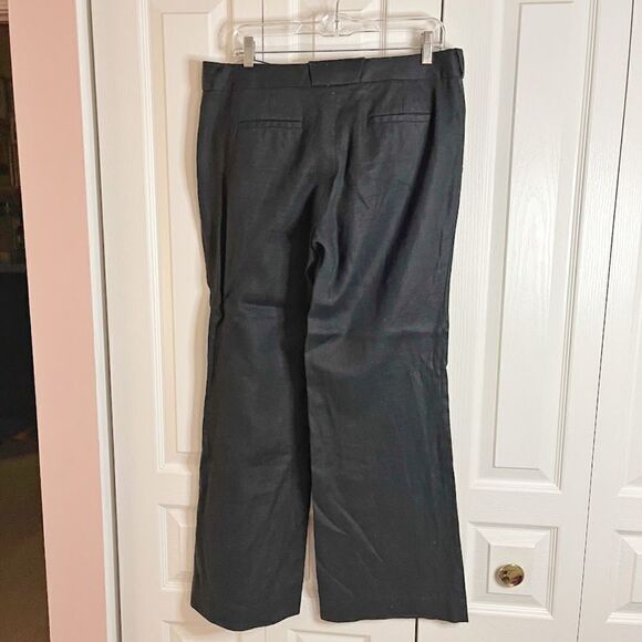 J. Crew Linen City Fit Career Casual Flat Front Wide Leg Unlined Pants - Picture 2 of 14